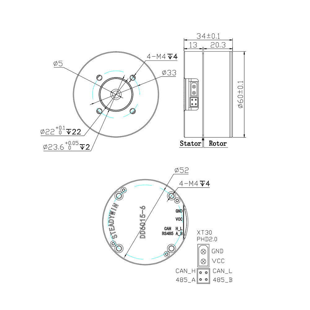 DD6015 Direktantrieb-Servomoto – Direct Drive Servo Motor Robotics Bewertung und Preis